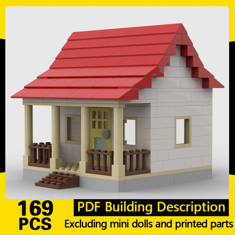 

City Street View Model MOC Building Bricks Farmhouse Residence Modular Technology Gifts Holiday Assemble Children Toys Suit