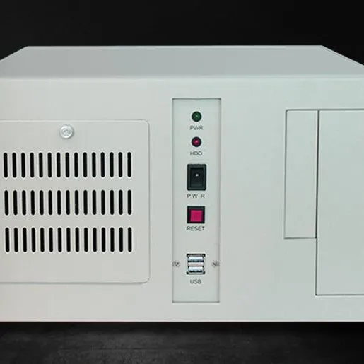 Wall Mount Computer Case 7 Slot ATX Motherboard Large PSU Industrial Gray White Multi Serial Port CNC