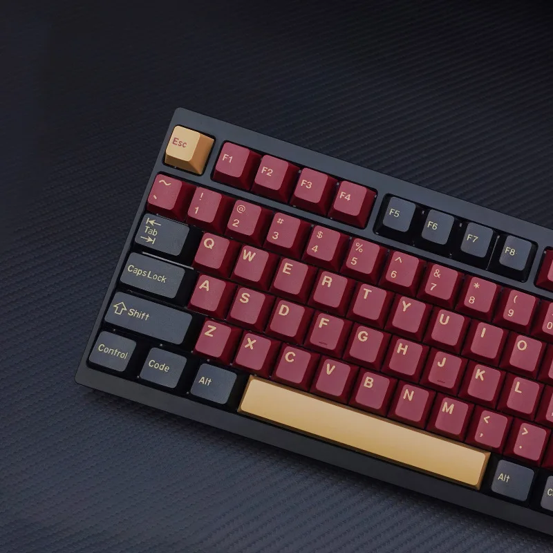 

Red Samurai keycap 174 keys two-color injection molding original factory highly minimalist PBT material full set of mechanical k