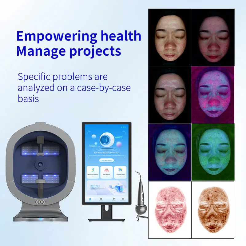 X5Pro Plus Intelligent Skin Detector, 11 Spectral Imaging Technology, Health Management Report