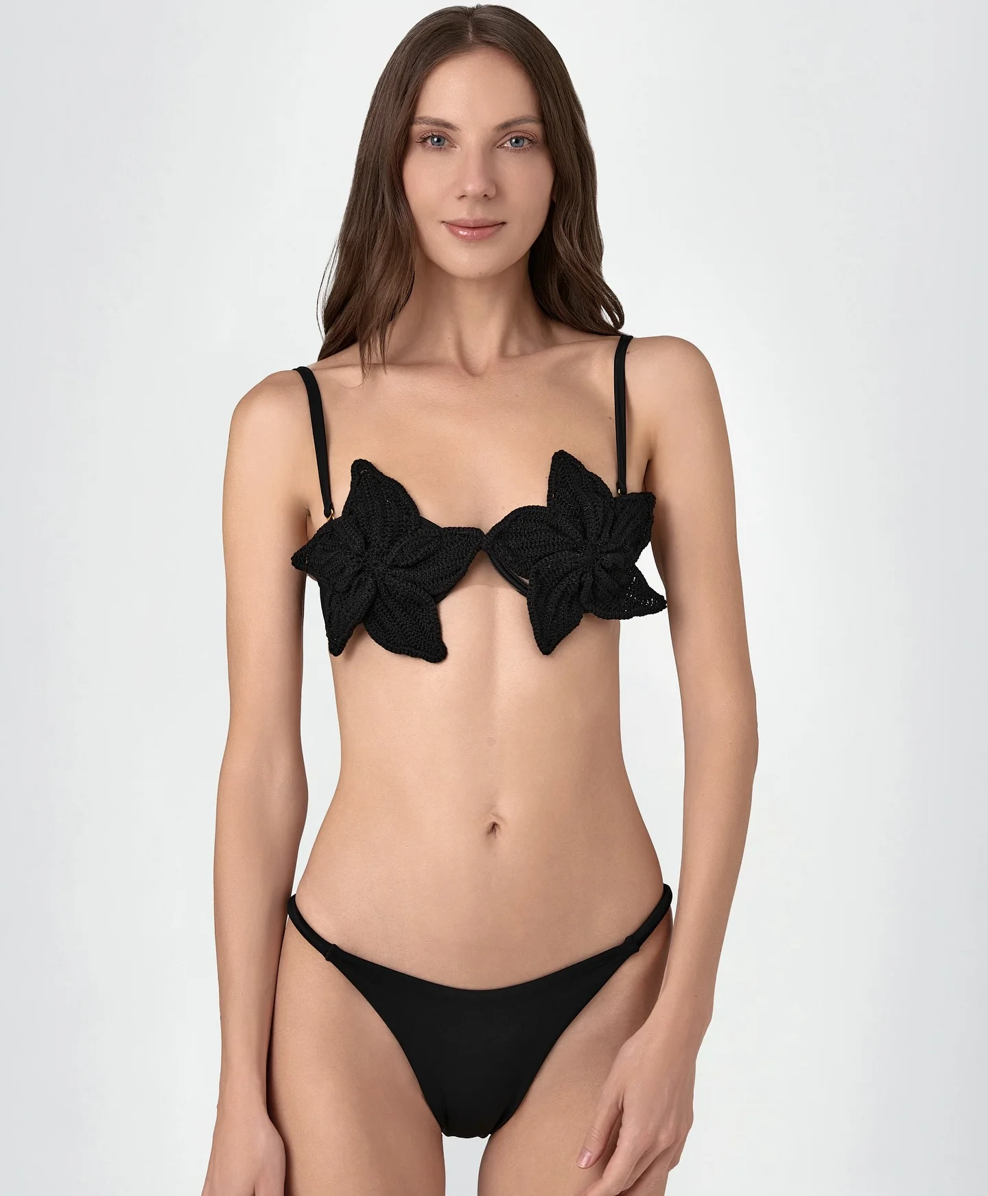 

Crochet Floral Applique Bikini Women Swimsuit Sexy Lady Low Waist Biquini Swimwear Classy Mujer Bathing Suit Beachwear Clothing