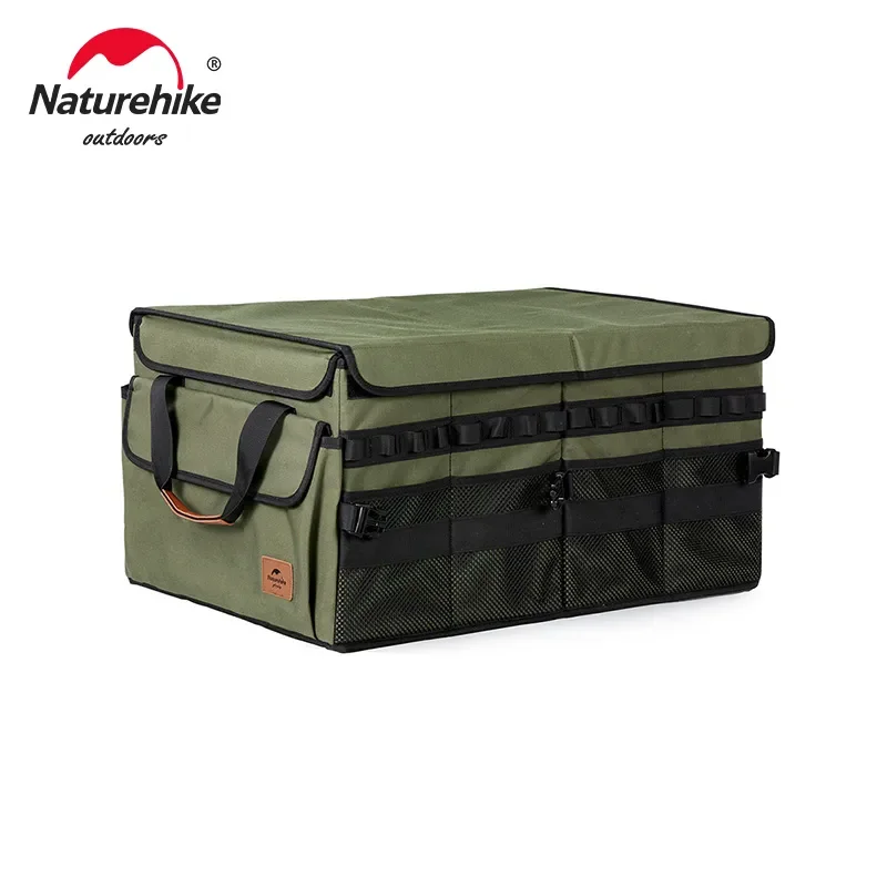 Naturehike Storage Case 30L 60L Wear-resistant Oxford Fishing Bag Foldable Tool Stackable Sundry Box Outdoor Picnic Storage Box