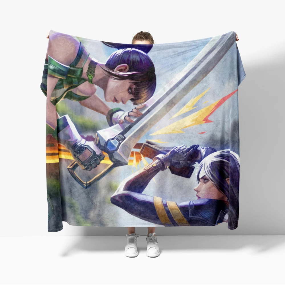 Stellar Blade Pattern Flannel printed blanket suitable for all seasons suitable for living room office sofa and travel 180x250CM