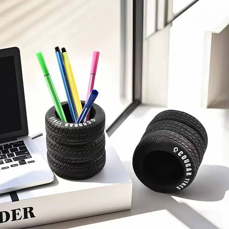 Student Stift Halter Kreative Reifen Stift Halter Lagerung Box Künstlerische Display Für Jungen Geschenke Form Desktop Dekoration