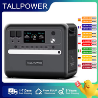 TALLPOWER V2400 Portable Power Station 2160Wh LiFePo4 Solar Generator AC Output 13 Outputs 4800W Peak Power Powerstation 50/60Hz