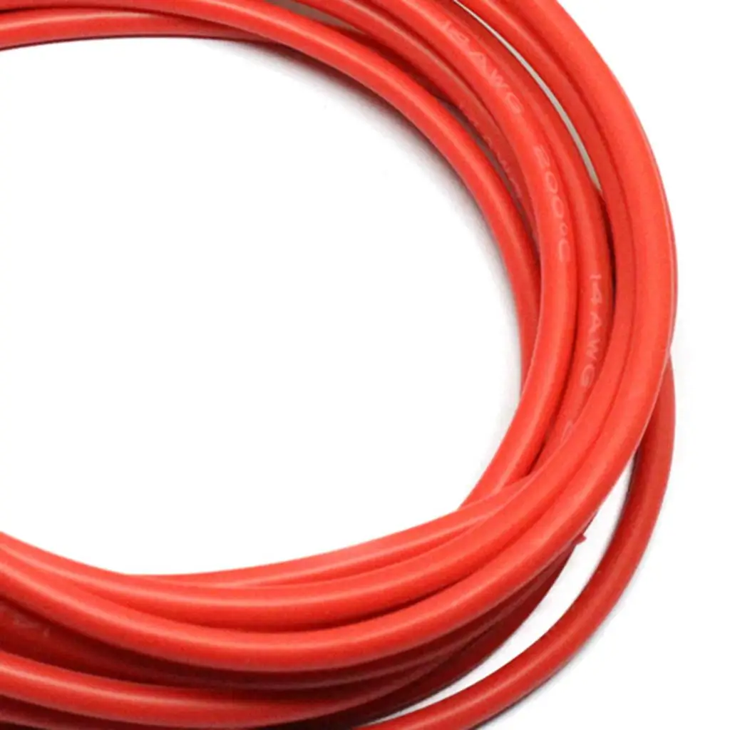 2 Roll 14AWG Super Flexible High Temperature Resistant Silicone Wire Cable