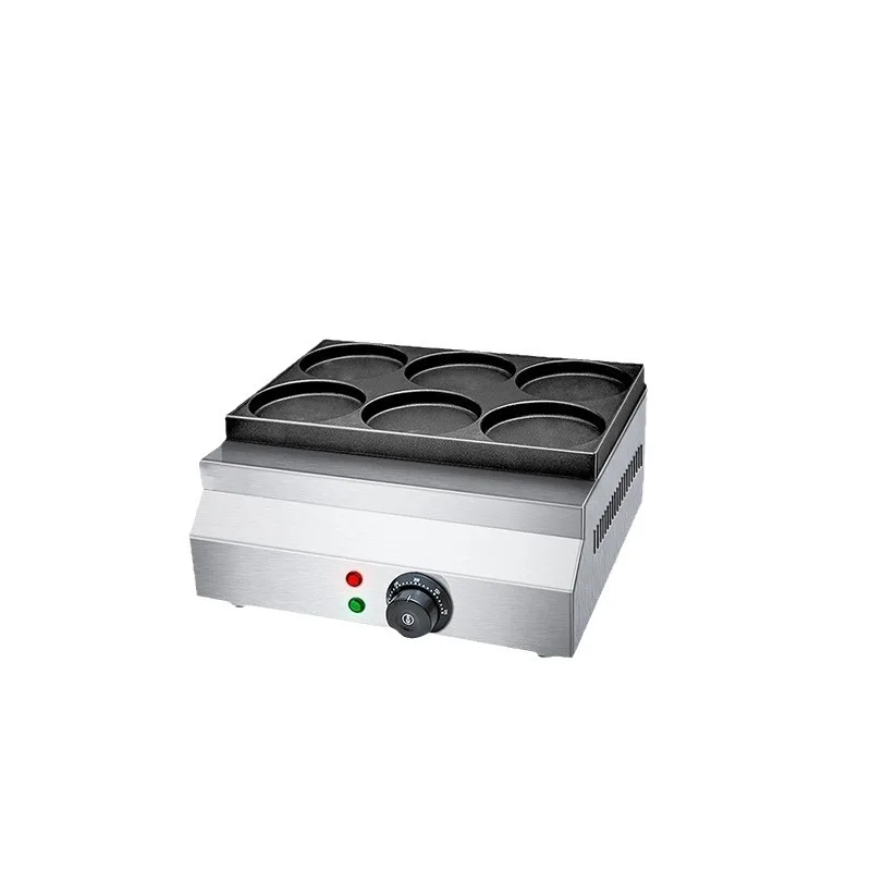 Commercial egg burger machine, stall snack machine, six-hole nine-hole egg burge