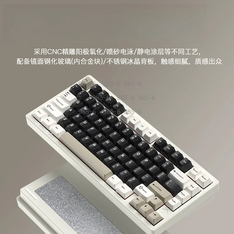 Tri Mode RGB Wireless Customized Hot-swap Keyboard Aluminium Alloy RGB GASKET Pc Accessories Gifts Mechanical Keyboard