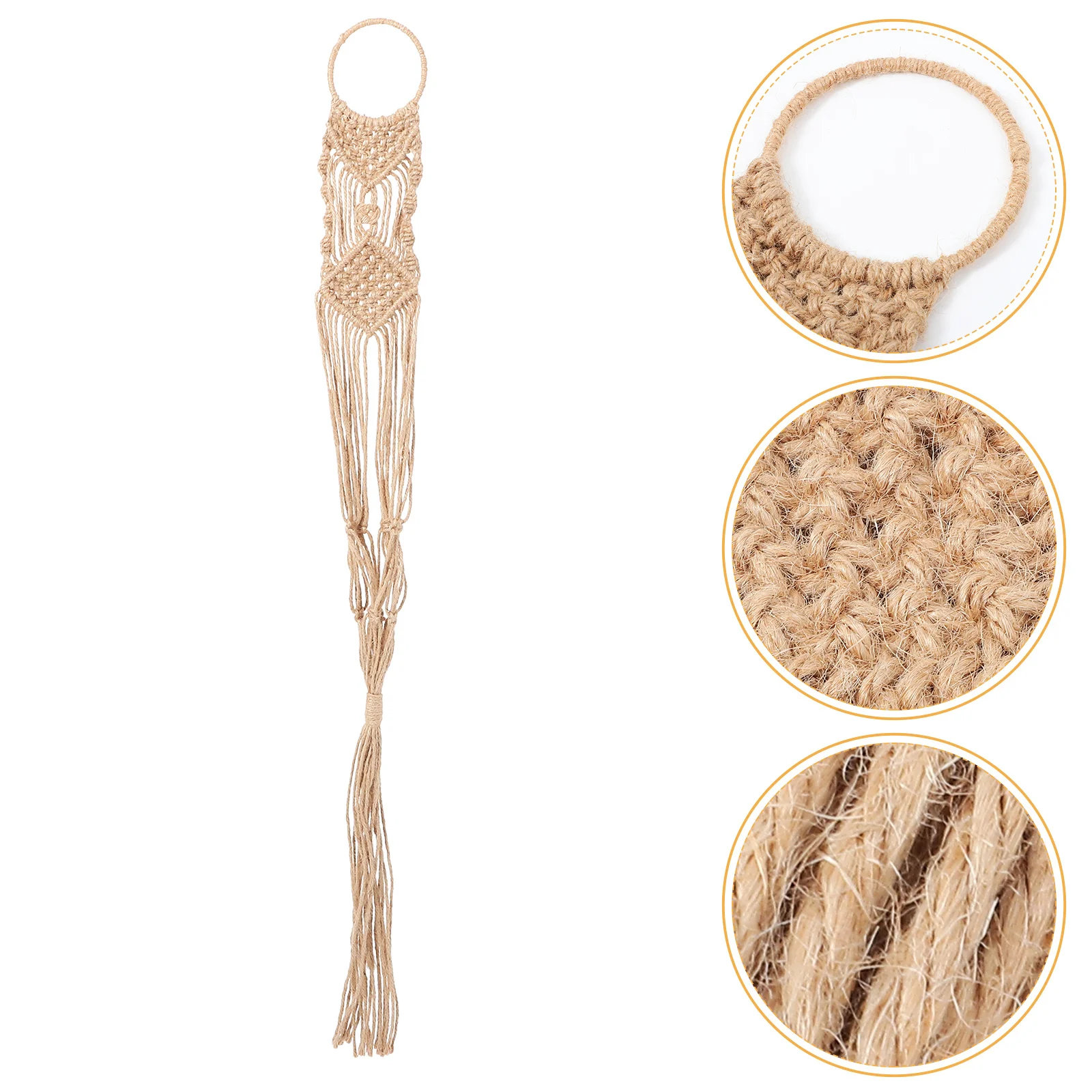 

Wall Mounted Flower Pot Net Bag Cotton Linen Rope Woven Hanging Planter Holder For Indoor Plants Plant Hangers Decorative Garden