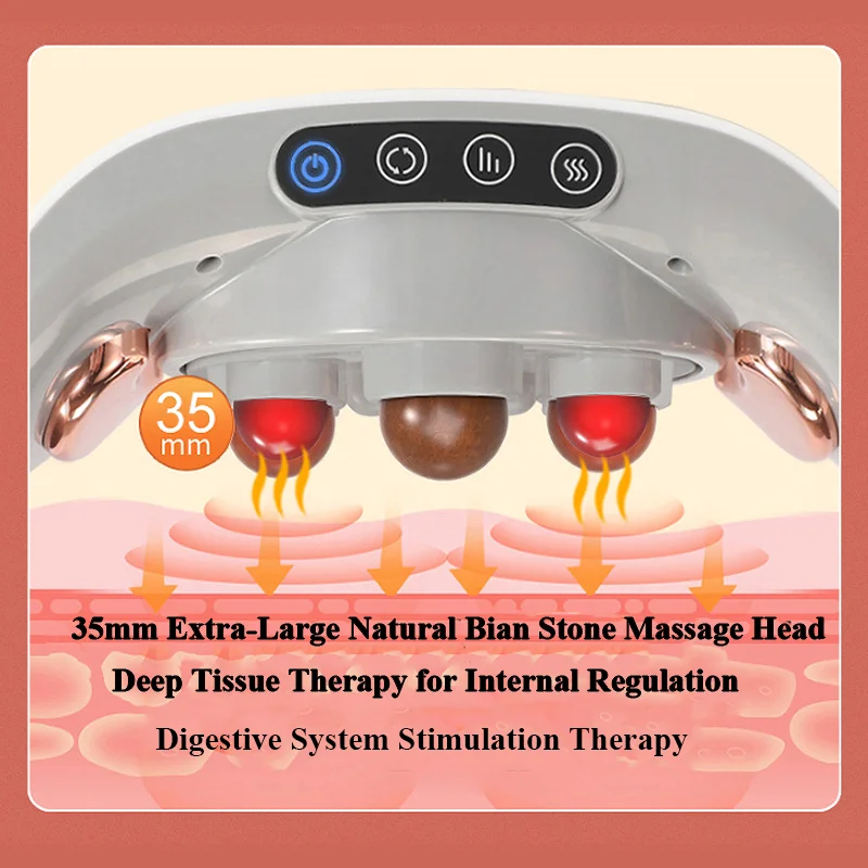 المحمولة ساخنة الخصر البطن الرقبة الظهر مع الحجر المسطح الطبيعي البطن العجن تهتز مدلك البطن #2
