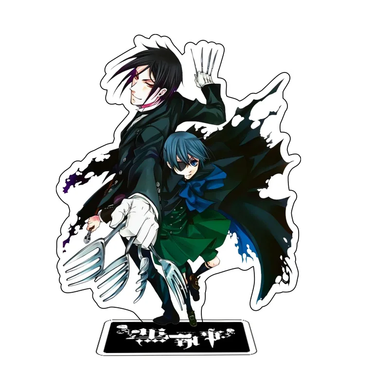 Black Butler Anime Sebastian Michaelis Ciel Phantomhive Standing Sign Cartoon Under Taker Grell Sutcliff Tabletop Ornament