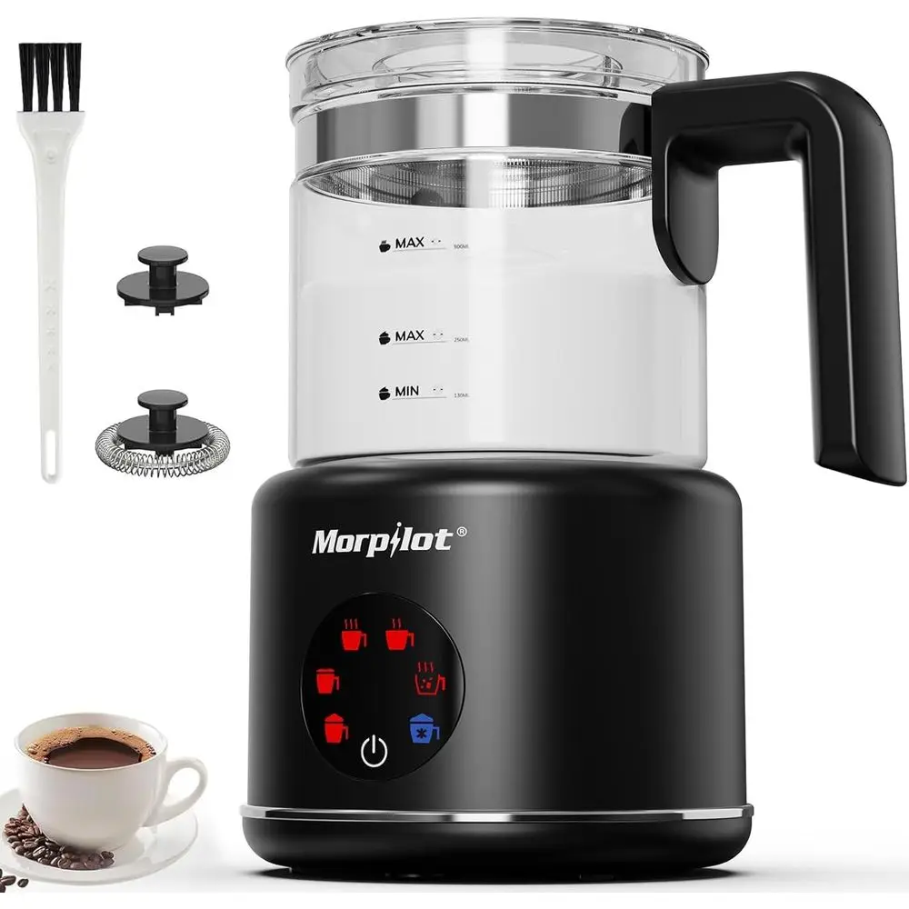 

16.9oz Electric Milk Frother and Steamer, Latte & Hot Chocolate Maker, Dishwasher Safe, BPA-Free, 6 Functions, Perfect Froth in