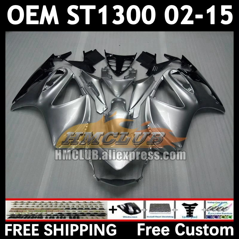 STX1300 For HONDA Pan European ST1300 88No.10 ST-1300 ST gloss silver 1300 02 03 04 05 06 07 08 09 2010 2011 2012 2015 Fairings