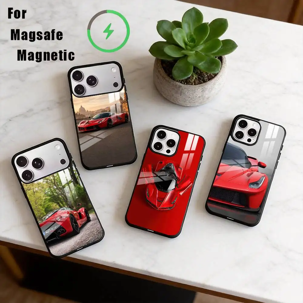 

H-Hypercar LaFerrari Phone Case For iPhone17,16,15,14,13,12,11 Plus,Pro Magnetic with Magsafe Wireless Charging