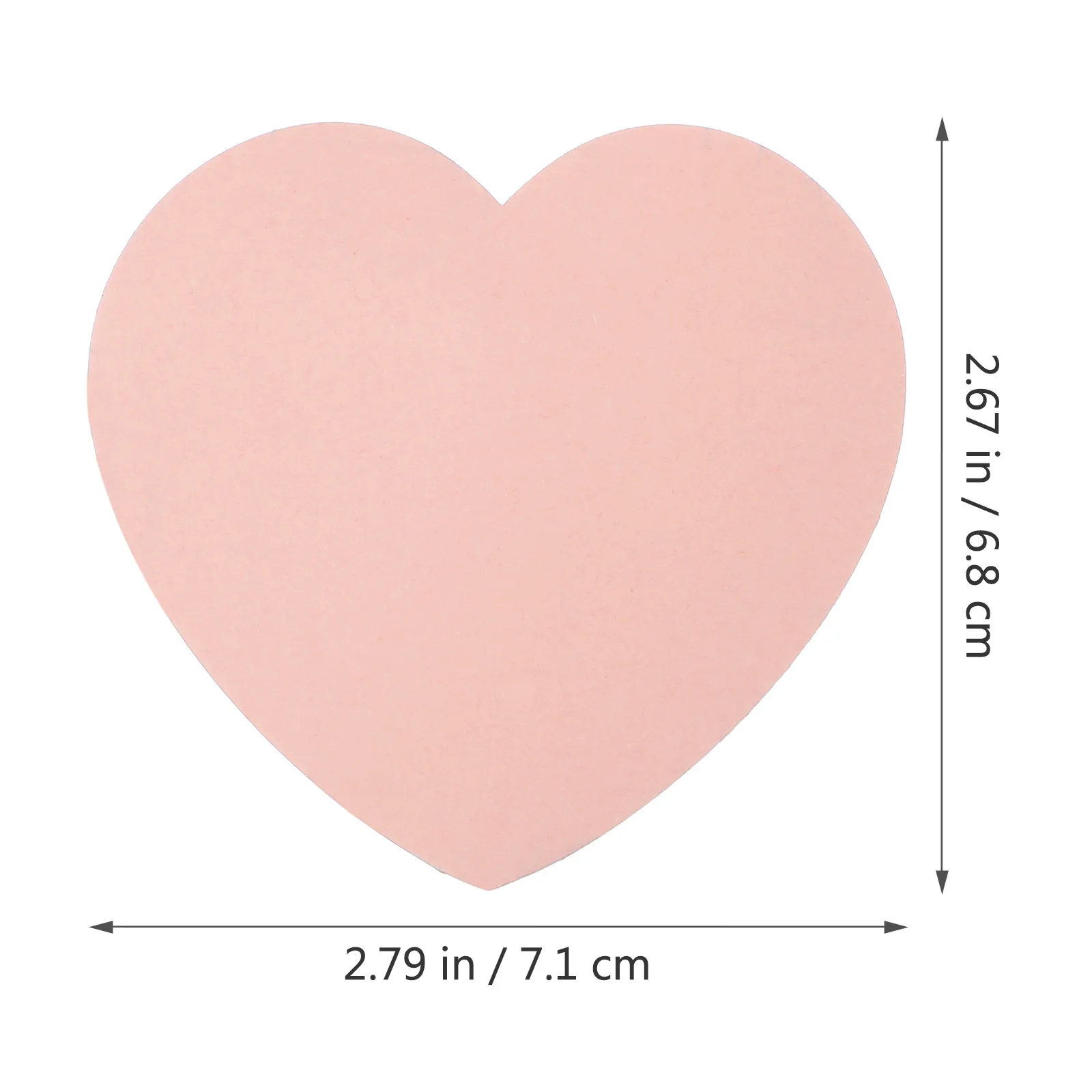 4pcs Heart Shaped Memo Pads Colorful For School Office Home Self-Adhesive Note Stickers Portable Compact Notepads