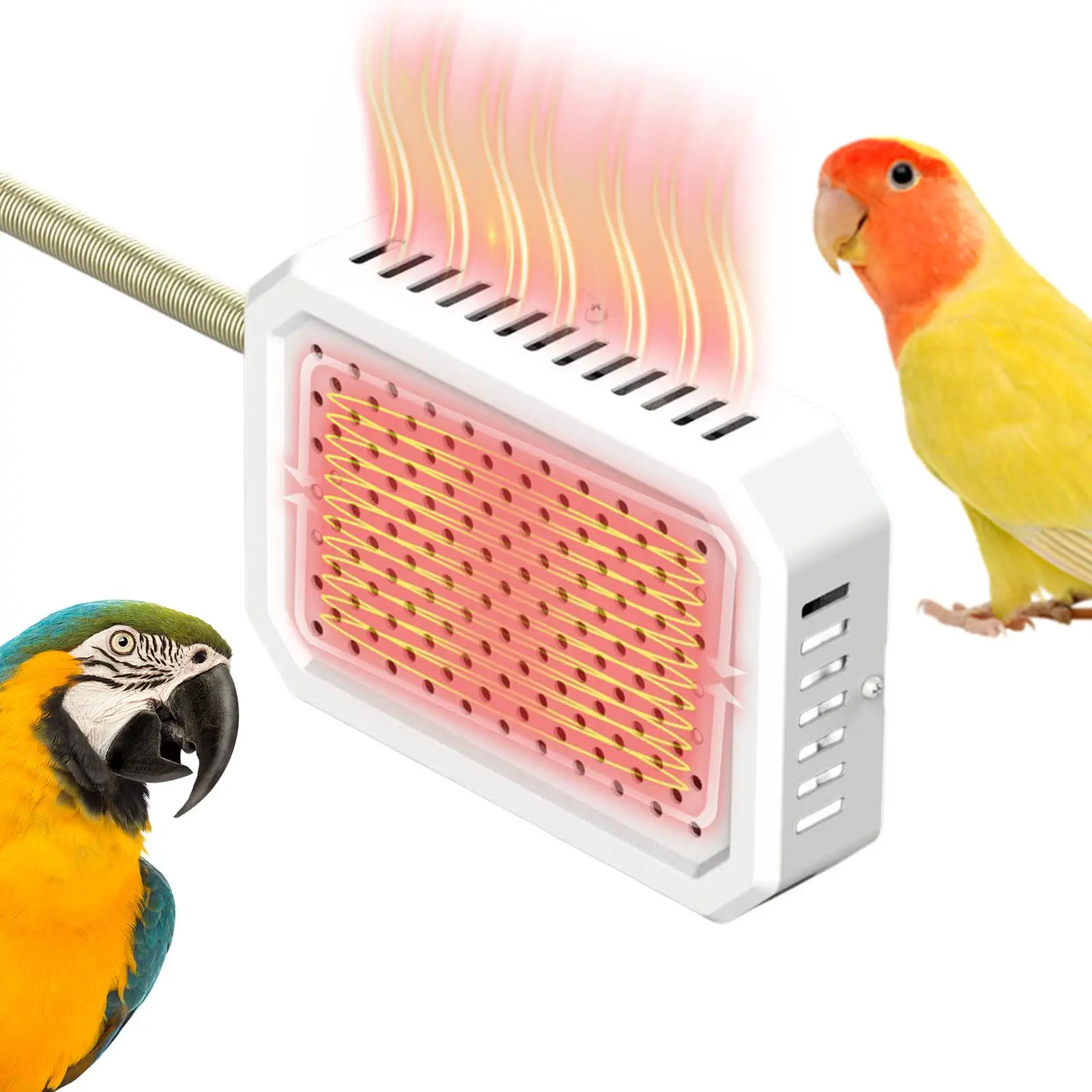

Зимний обогреватель для птиц для клетки, легкие аксессуары, надежный быстрый нагрев для маленьких домашних животных, попугаев, маленьких птиц, цыпленка, корелла