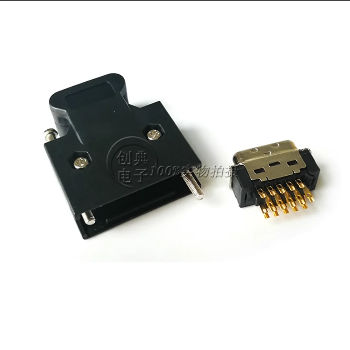 10 قطعة/14/20/26/36/50Pin ذكر غلاف بلاستيكي ملحوم مع المسمار وواجهة سلكية حية SCSI موصل سيرفو #5