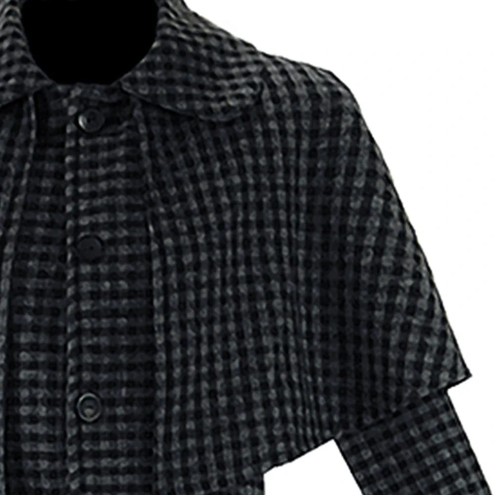 New TV Serise Wednesday 2 Cosplay Coat Costume Wednesday Addams Woolen Trench Overcoat Uniform Windbreaker Halloween Clothes