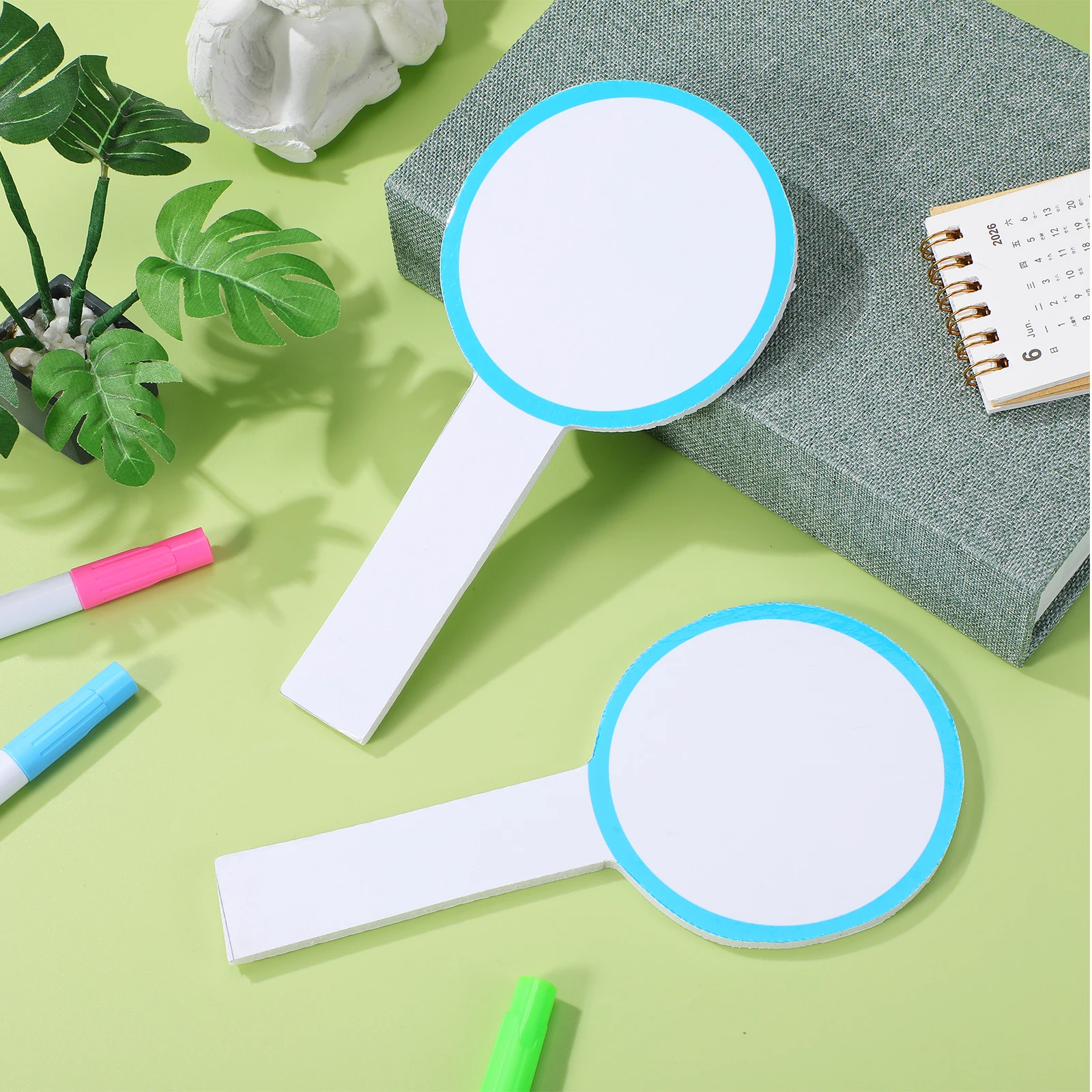 6Pcs Durable Handheld Whiteboards Single Side Dry Erase Scoreboards Practical Scoring Boards for Games Scoring Board