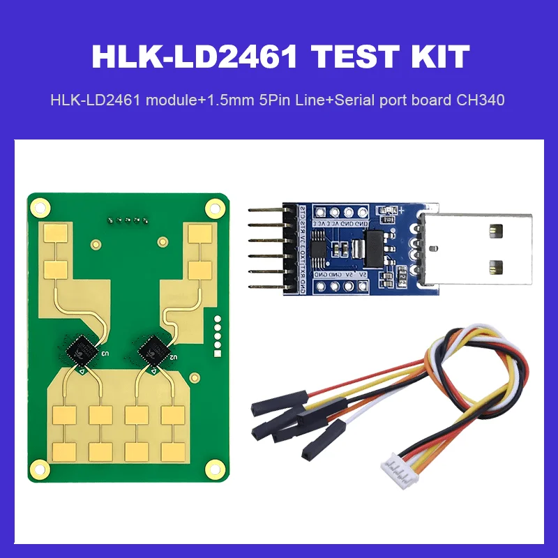 24G 2T4R LD2461 Smart Home Human Presence Distance Tracking Sensor Motion Module HLK-LD2461