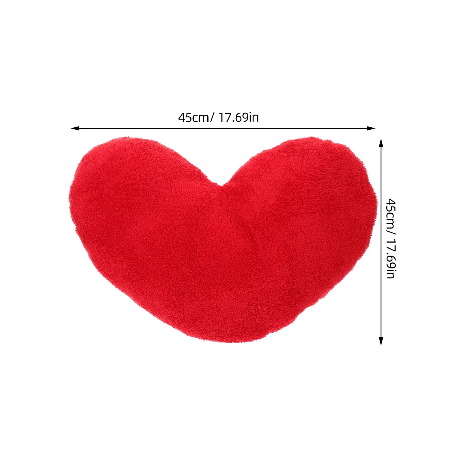 Cute Heart Shaped Soft Hugging Throw For Sofa Bed Car Home Decor Nap Sleep Living Room Decoration Throw Decorative Pillow