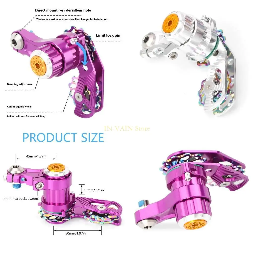 

M5TC Алюминиевые сплавы Руководство цепи регулируемой вешалки с односкоростными велосипедами