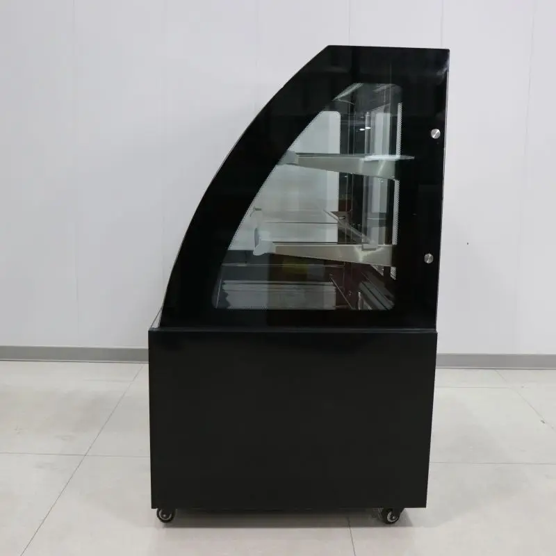 Counter Glass Display Cabinet Cake Pastry Bread Baked Goods Display Refrigerator Snack Bar Cake Display