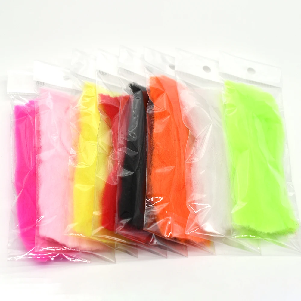 MNFT 2Packs Glo Bug Yarn Fly Tying Yarn for Making Egg Flies Multiple Colours,Fly Tying Materials