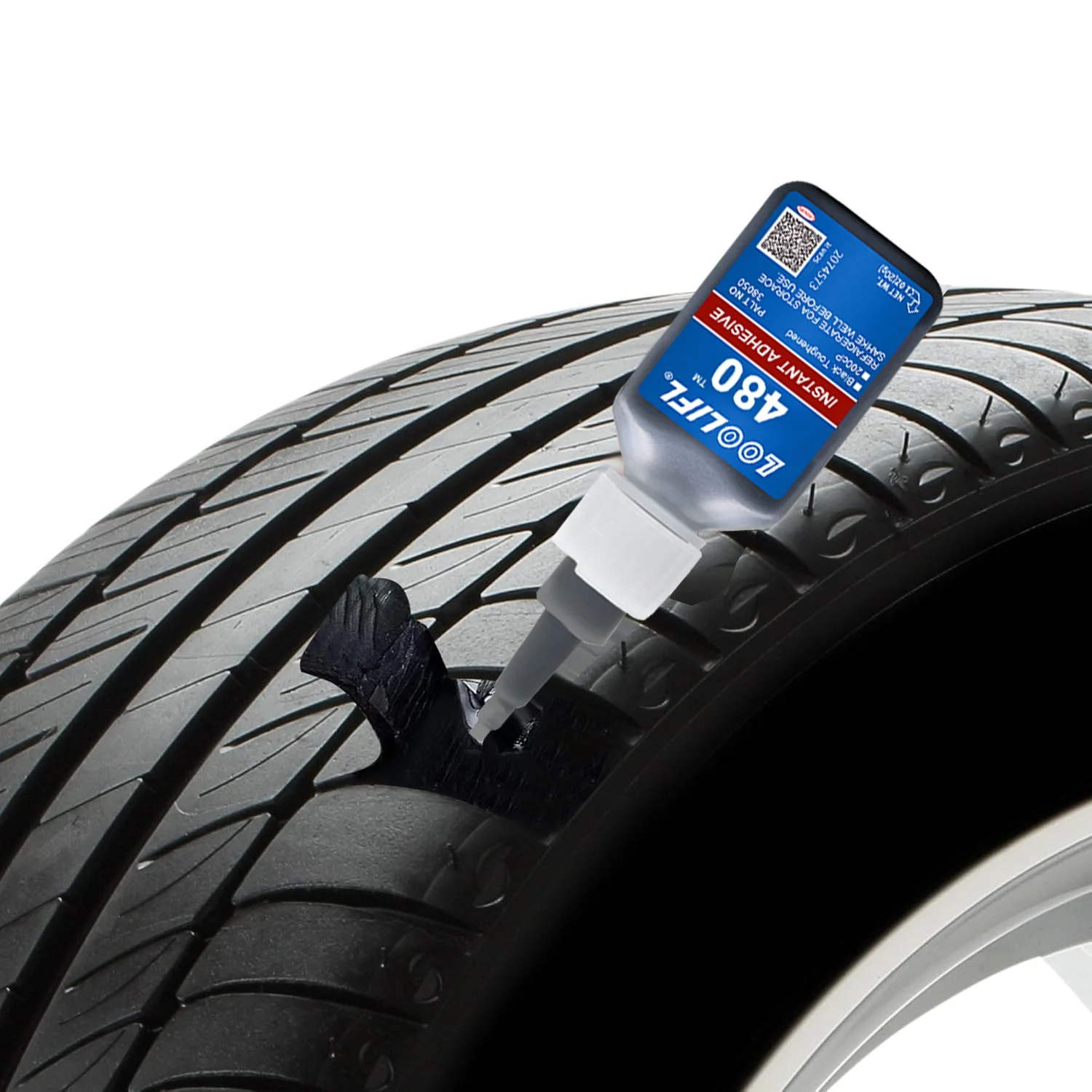 Tire repair adhesive, suitable for cars, motorcycles, bicycles, rubber, seamless and strong bonding, high strength, waterproof