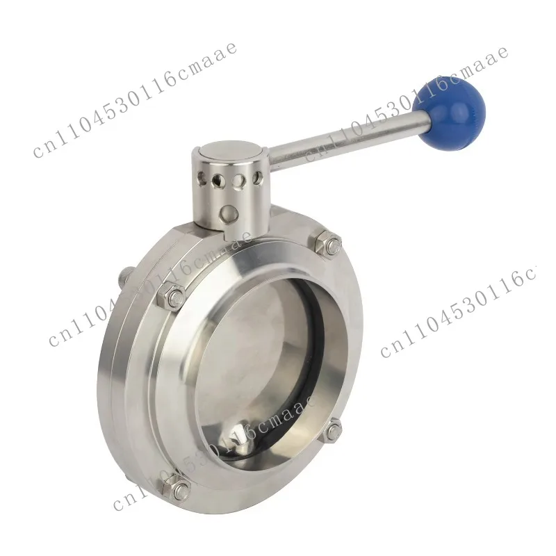 SS316 DN25 Clamp-clamp Manual and Electric Actuator Drive  PTFE Sealing Sanitary Butterfly Valve