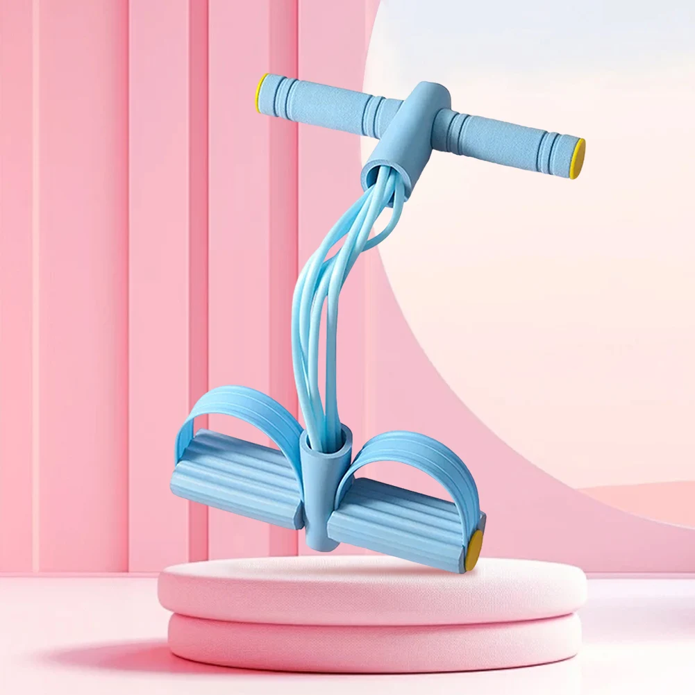 حبل توتر متعدد الوظائف للتمرين مع مقابض وأشرطة مقاومة للياقة البدنية وحزام مقاومة لدواسة القدم للنساء والرجال #3