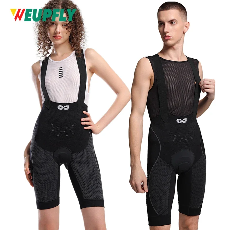 

WEUPFLY 1PCS Cycling Bibs Men Cycling Bib Shorts Men Road Bike Bicycle Breathable Padded Riding Tights Bib Shorts Cycling Men