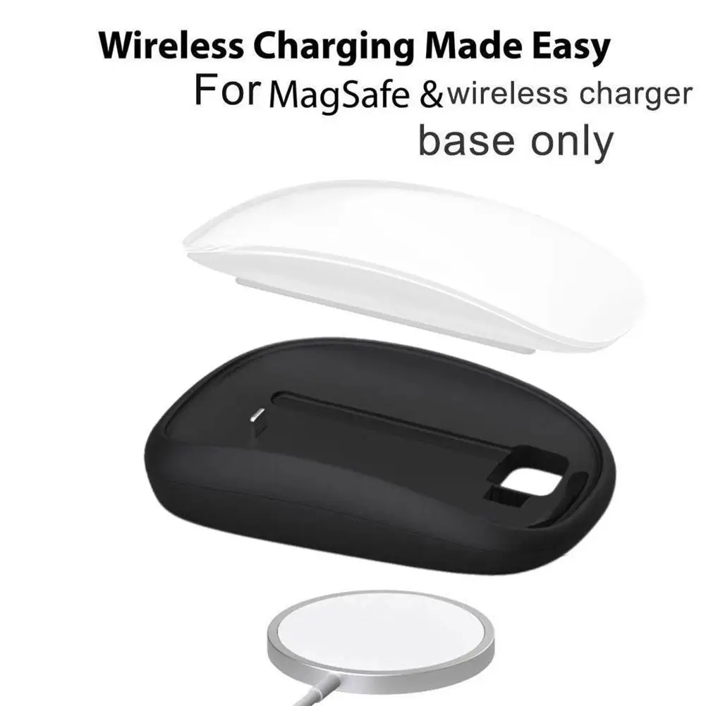 2024 dasar Mouse baru untuk Apple Mouse Magic 2 dasar pengisian ergonomis untuk MAGSAFE bantalan pengisi daya nirkabel cangkang meningkatkan tinggi