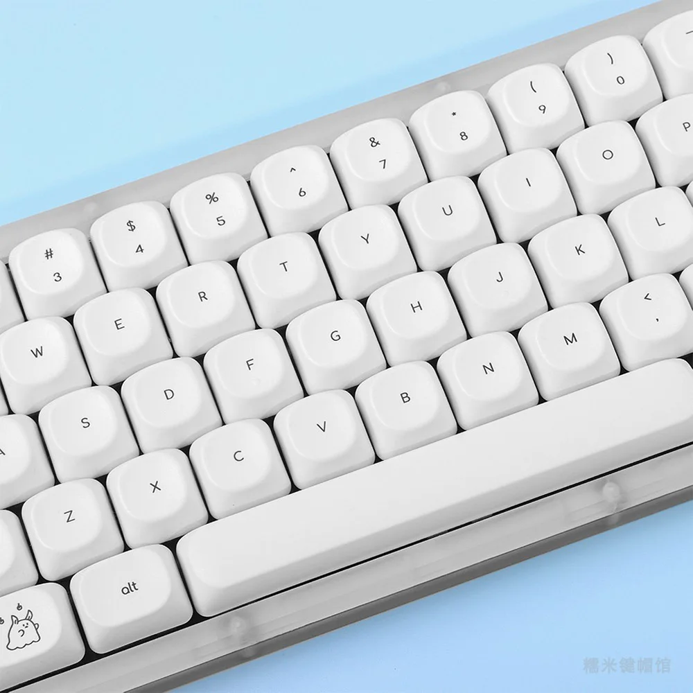 Spooky Keycap BOW WOB Minimalista Nero Bianco Profilo MOA Copritasti PBT Simpatici copritasti con caratteri piccoli per tastiera meccanica MX