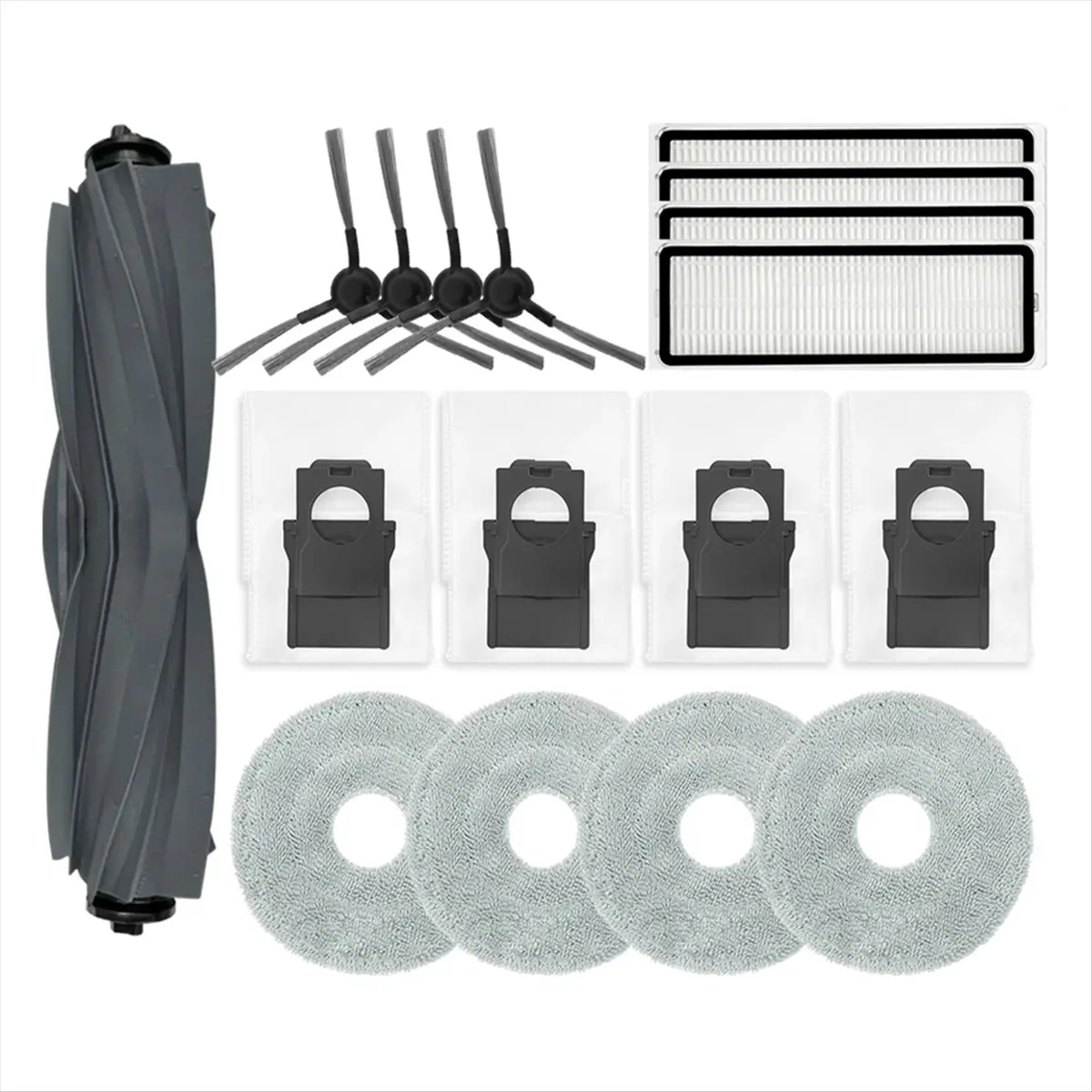 BBNV For Dreame Bot L10s Plus Robot Vacuum Parts Accessories Main Side Brush Hepa Filter Mop Cloth Dust Bag Replacements.