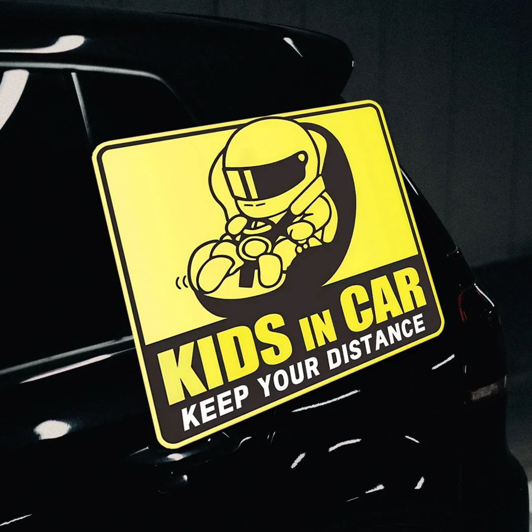 Maintain Car Distance Baby Warning Car Stickers, PVC Vinyl No Fade Decals for Auto Interior Glass Window