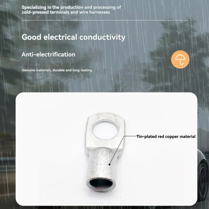 A32T-SC500-10 Copper Tin Plated Battery Bolt Screw Hole Ring Connector Wire Cable Lug Crimp Terminal