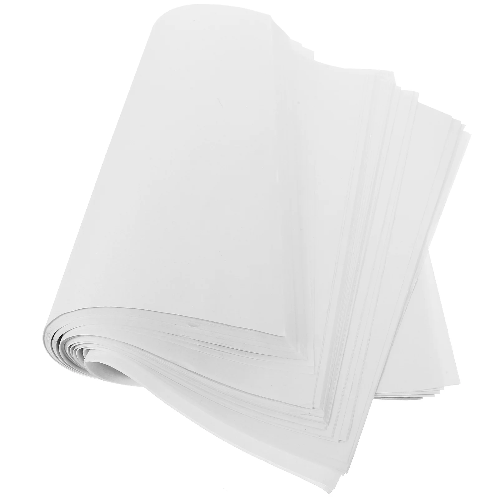 100 Sheets Rectangular Lens Cardstock Paper for Calligraphy Drawing Writing White College Ruled Rice Board Versatile