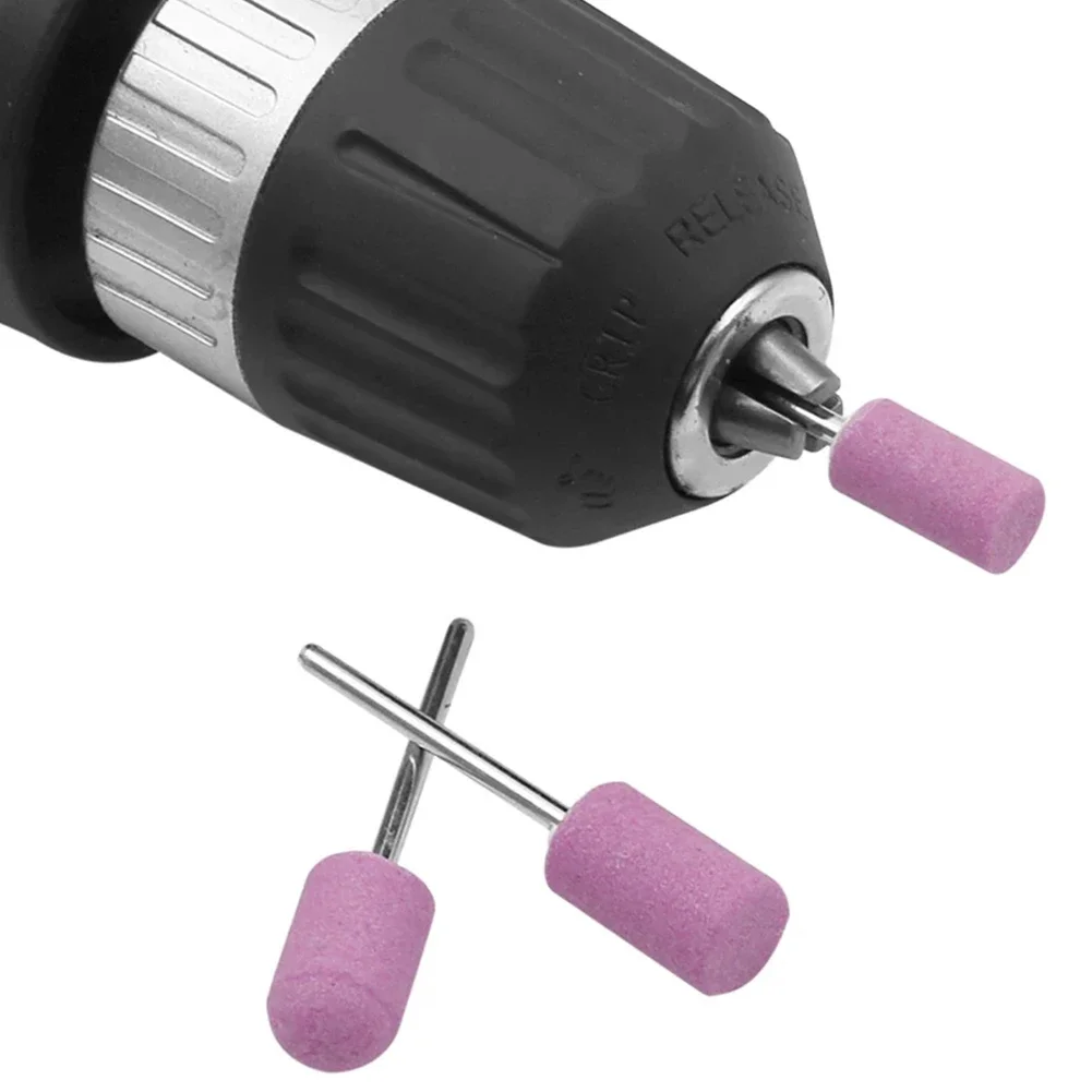 12Pcs Mini Nail Drill Bit Set Abrasive Polishing Mounted Stones for Rotary Tools with 2.35mm Shank Grinding Wheel Head Tools