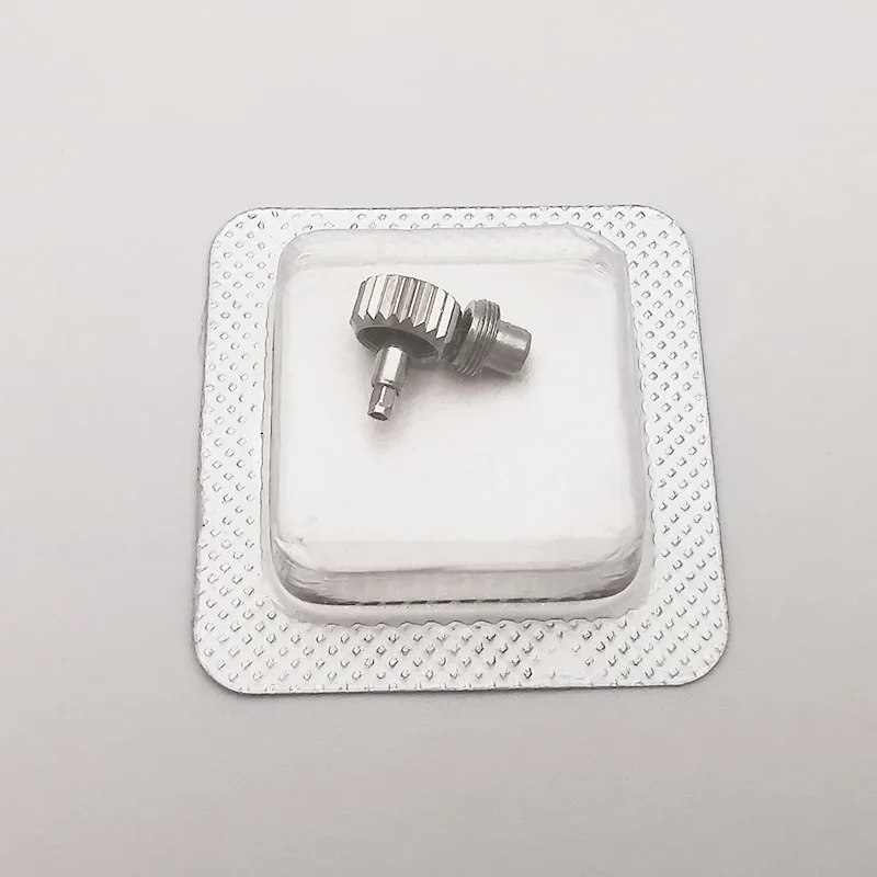 تيجان الساعة مع أنبوب 42173 لـ Seamaster 300M، تناسب أجزاء ساعة ما بعد البيع الأصلية فقط