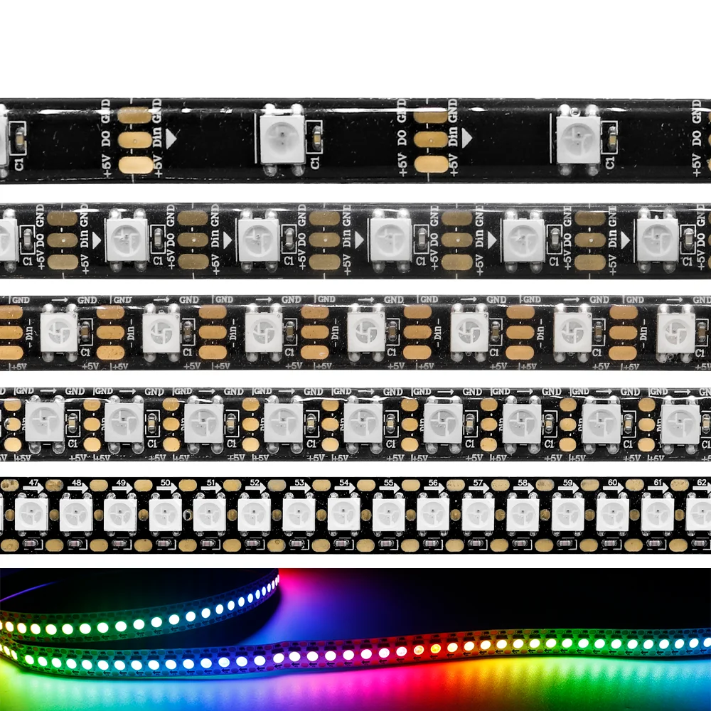 

WS2812 WS2812B Addressable LED Strip Smart Dream color Soft led Lights lamp with Bluetooth Music Reomte USB Controller Dimmer