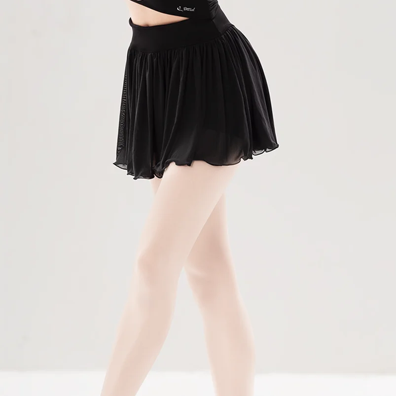 

High Waist Comfortable Women’s Ballet Dance Skirt Breathable Performance Dancewear Casual Practice Line Dance Skirt Dance Dress