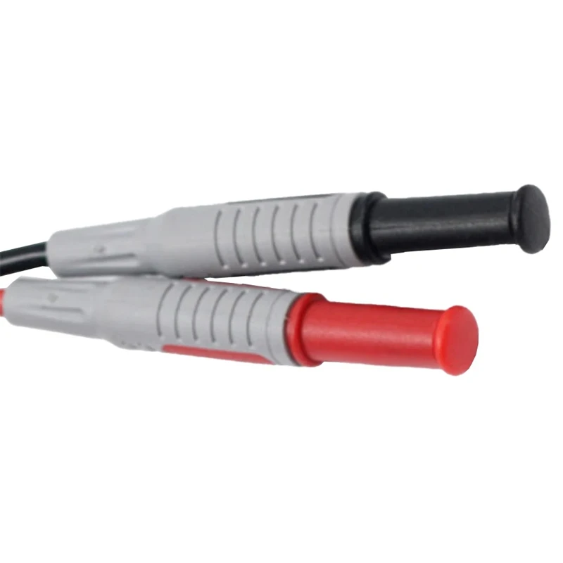 2Pcs Multimeter Test Cable Banana Plug 90 Degree To Straight Test Cables Welding 30A/1000V Soft PVC Silicone Line