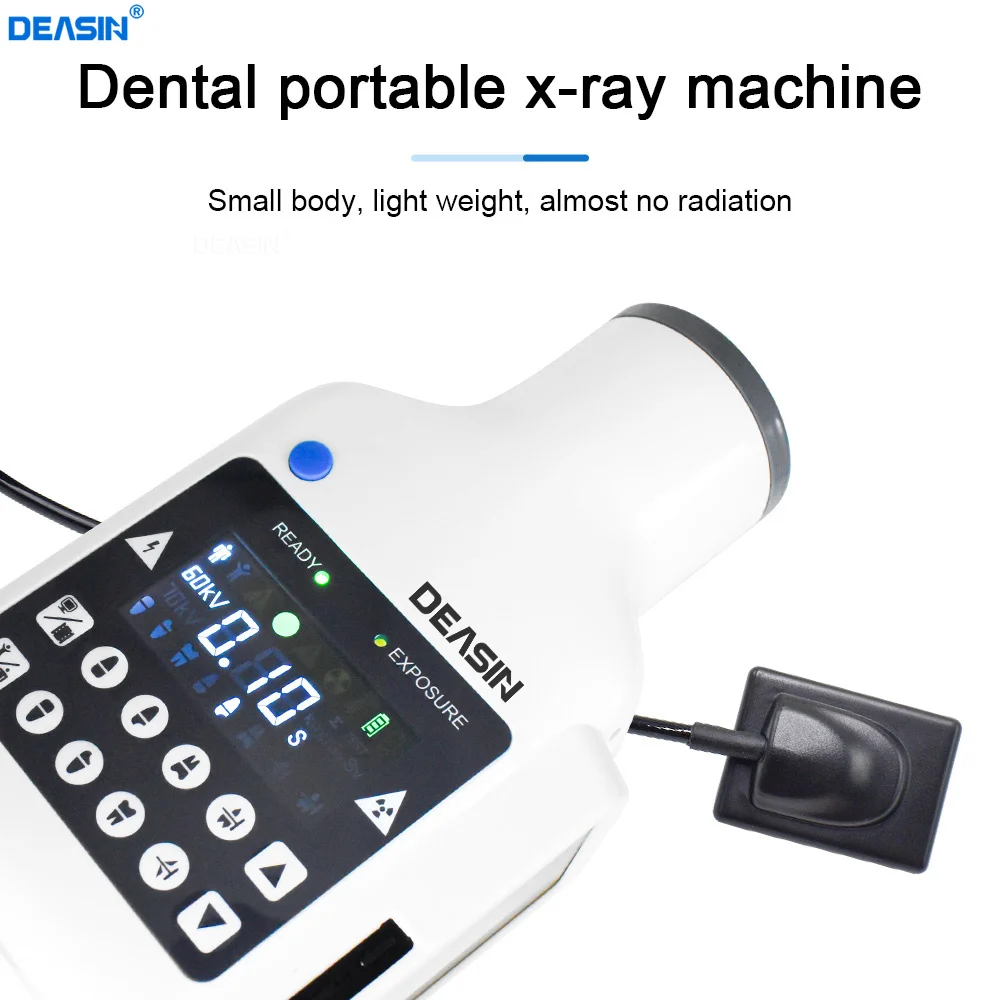 Стоматологический ручной портативный рентгеновский аппарат с цифровым датчиком и 4-дюймовым сенсорным экраном для мгновенного отображения изображений