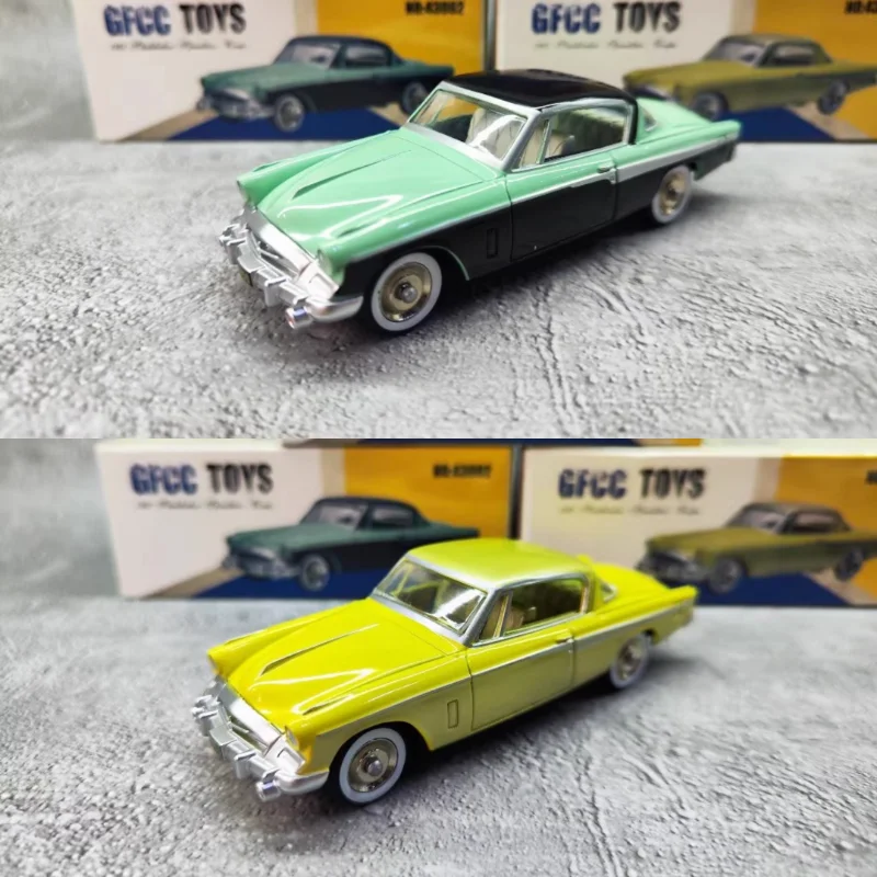 

Diecast GFCC 1/43 Scale 1955 Studebaker Classic High-Speed Sports Car Alloy Car Model Collectible Toy Gift Souvenir Display
