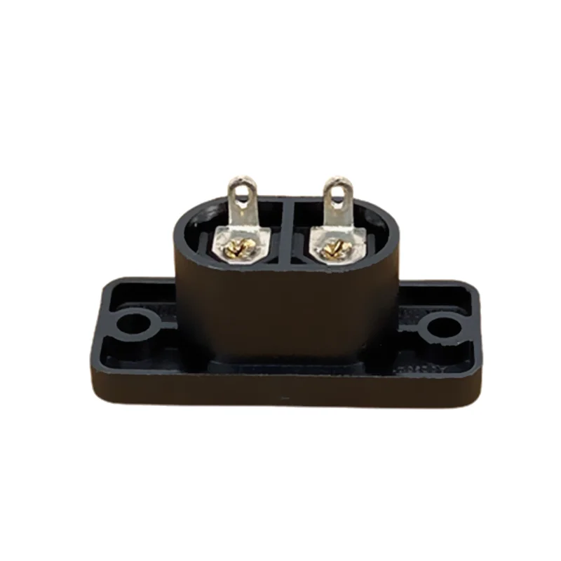 Replacement 5PCS AC250V 2.5A IEC 320 C8 Screw Mount Inlet Socket 2Pin for Medical Device LED Strip Power Cord Kit Set Case