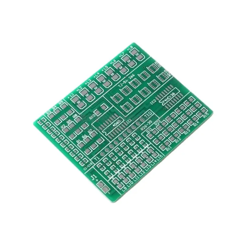 Kit de tablero de ejercicio de soldadura de componentes SMD, circuito de Control de luz LED de 15 vías/piezas de entrenamiento de producción electrónica DIY