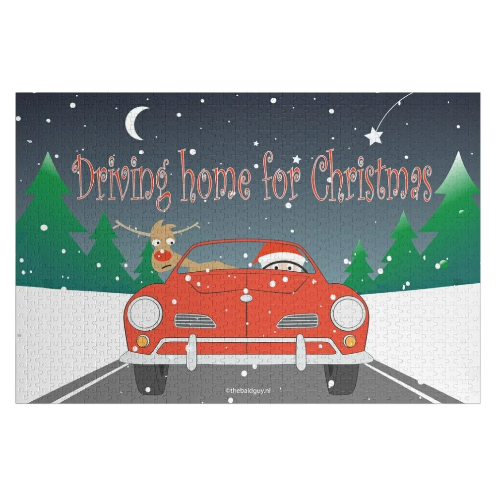 

Karmann Ghia Christmas Jigsaw Puzzle Works Of Art Customized Picture Puzzle