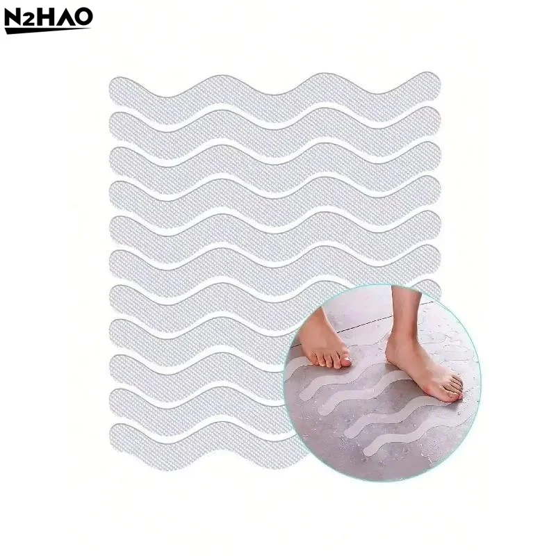 Transparent Bathroom Bathtub Anti Slip Sticker Strong Adhesive Easy To Cut Waterproof Anti Fall Safety Sticker
