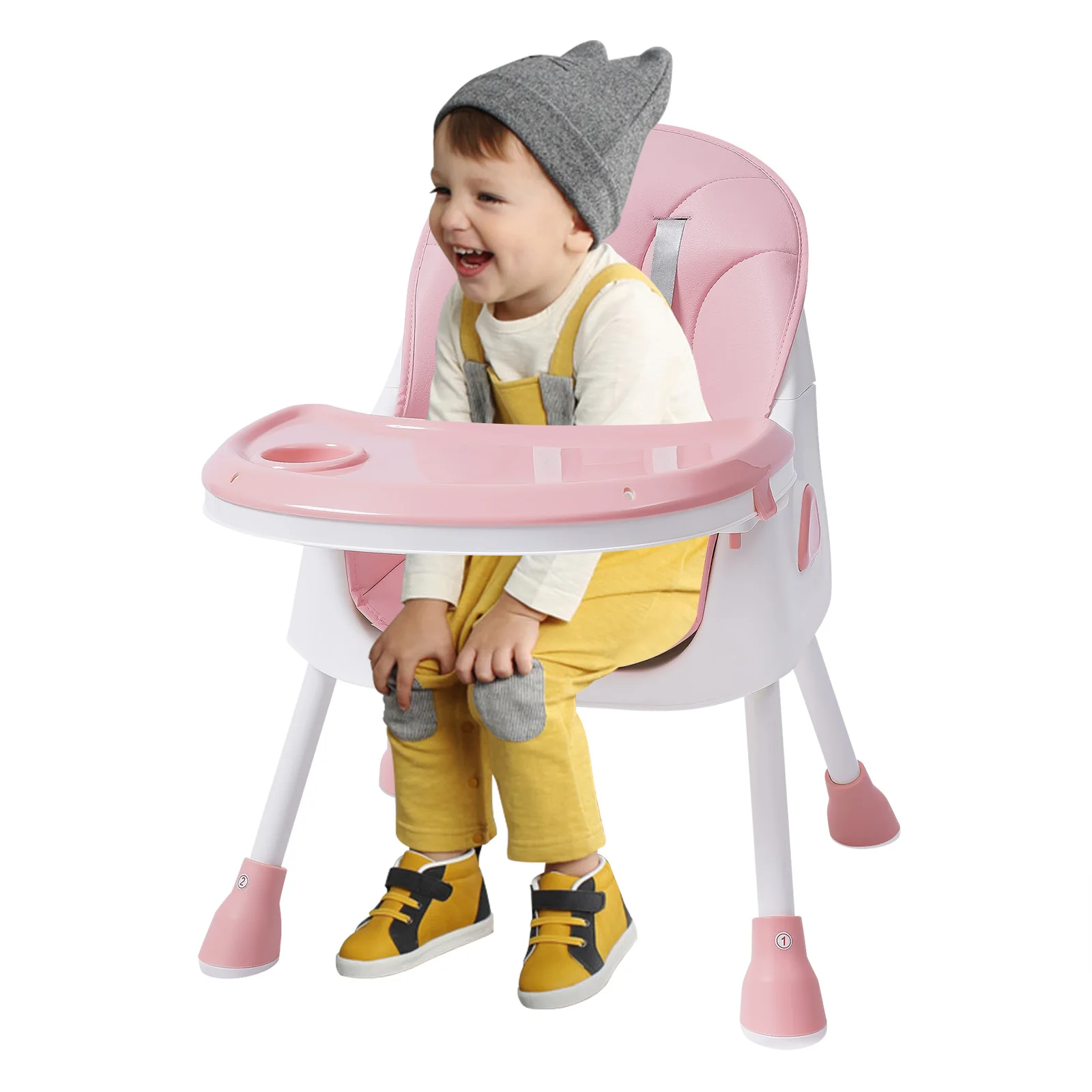 Babyhochstuhl, Kleinkindstuhl, Baby-Fütterungsstuhl, Baby-Esszimmer-Sitzerhöhung für Jungen und Mädchen ab 6 Monaten